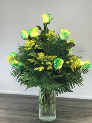 Yellow Green Roses - One Week Only Flower Power, Florist Davenport FL